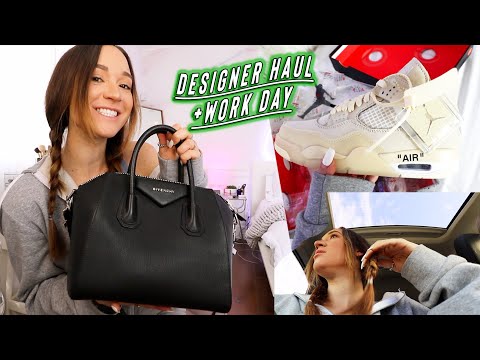 designer haul! luxury handbag + nike x off-white sneakers!! vlogmas day 8