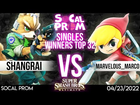 SoCal Prom Winners Top 32 - Shangrai (Fox) vs Marvelous Marco (Toon Link) - SSBU Tournament