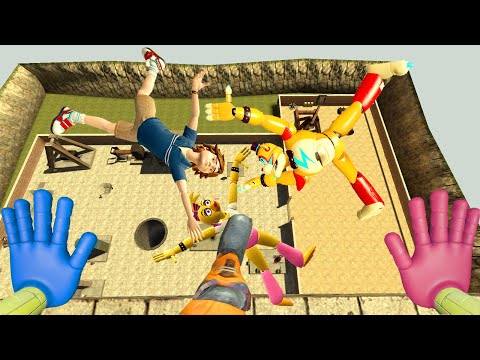 FNAF 9 Security Breach: Ragdoll Jumps & SPARTAN KICKING In Garyy's Mod