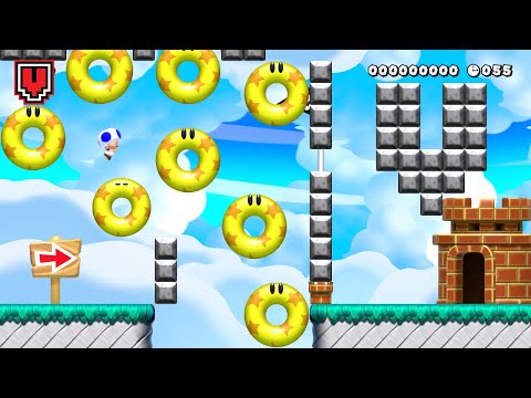20 Sixty Second Donuts (SHORT) // SUPER MARIO MAKER 2 original level