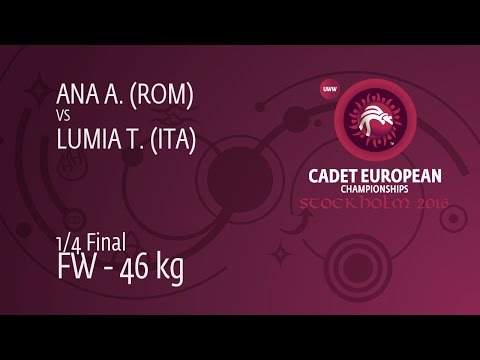 1/4 FW - 46 kg: T. LUMIA (ITA) df. A. ANA (ROM), 5-5