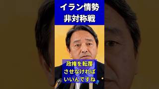 数百万円のドローンvs数百億ドルのミサイル｜榛葉幹事長がイラン情勢を解説