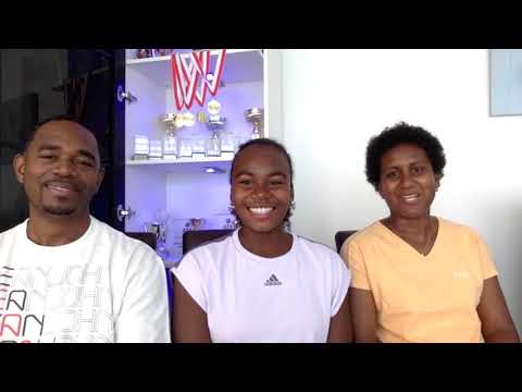 CHELSEA FONTENEL THE AMAZING SINGING TENNIS SUPERSTAR ON THE CHIT CHAT SHOW WITH THE ELEGBETE1