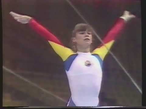 Eugenia Golea (ROM) - Europeans 1987 - Uneven Bars Final
