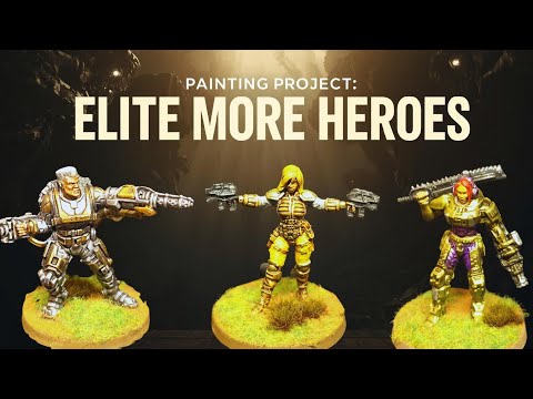 Painting Project: ELITE – More Heroes | Miniature Painting Board Game Worlds #lotusthalia #cmon