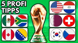 5 WM TIPPS ✅🏆 WM 2026 PROGNOSE & SPORTWETTEN TIPPS