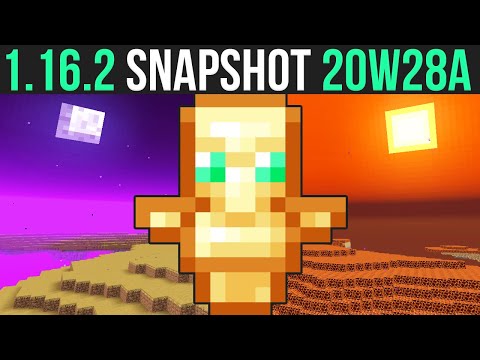 Minecraft 1.16.2 Snapshot 20w28a Custom Everything! Biomes, Structures, Caves & Sky Colors!