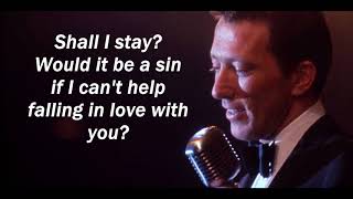Can&#39;t Help Falling in Love  ANDY WILLIAMS (with lyrics)