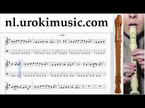 Blokfluitles (G.) Beethoven - Ode to Joy Muzieknoten Cursus Deel#2 um-b374