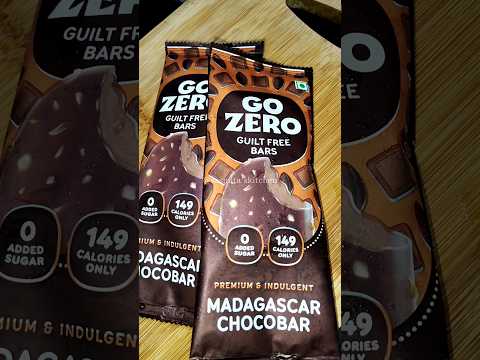 Go Zero Madagascar Chocobar #guiltfreebars #gozeroicecream #madagascarchocobar