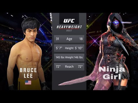 UFC4 | Bruce Lee vs Ninja Girl (EA Sports UFC 4)