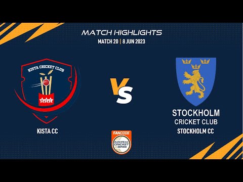 Match 20 - KCC vs STO | Highlights | FanCode ECS Sweden | 8 June 2023 | ECS23.435