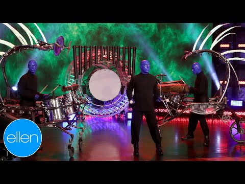 Blue Man Group Brings the Party to Ellen!