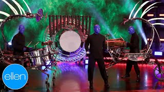 Blue Man Group Brings the Party to Ellen!