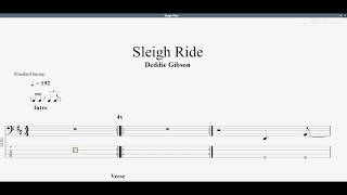 Debbie Gibson - Sleigh Ride (bass tab)