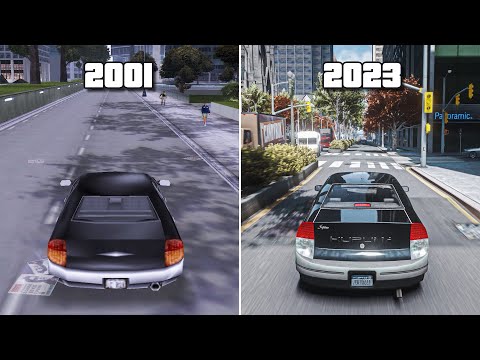 GTA III 2001 vs 2023 - RTX OFF vs ON Graphics Comparison - Grand Theft Auto 3 Remake [GTA 5 PC Mods]