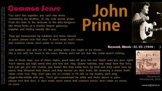 Common Sense (John Prine) - John Prine