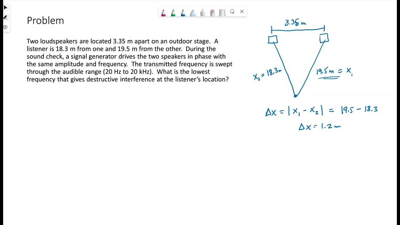 Wave Interference example 1
