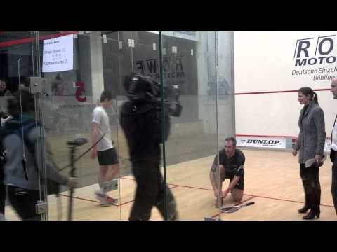 Squash Deutsche Meisterschaft 2013 Böblingen Finale Matchball Rösner vs. Kandra