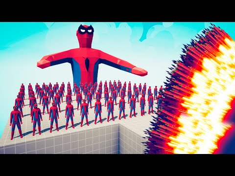 100x SPIDERMAN + 1x GIANT vs EVERY GOD - Totally Accurate Battle Simulator TABS