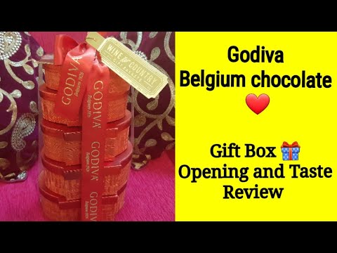 GODIVA Imported Belgium Chocolate ❤️ | Gift Box Opening and Taste test