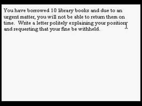 IELTS試験の手紙の書き方（3つのうちの1つ (IELTS exam letter writing (part 1 of 3))