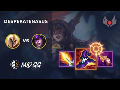 MID.GG: [ DesperateNasus ] Kayle MID vs Syndra | EUW GRANDMASTER | LOL Season 2026