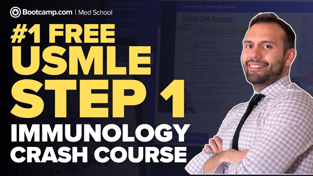 #1 FREE USMLE STEP 1 IMMUNOLOGY COURSE | 12-HOUR REVIEW |  Med School Bootcamp