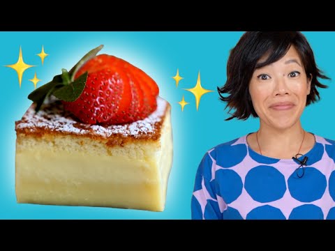 6-ingredient MAGIC Custard Cake -- 1 Batter turns into to 3 Layers when baked