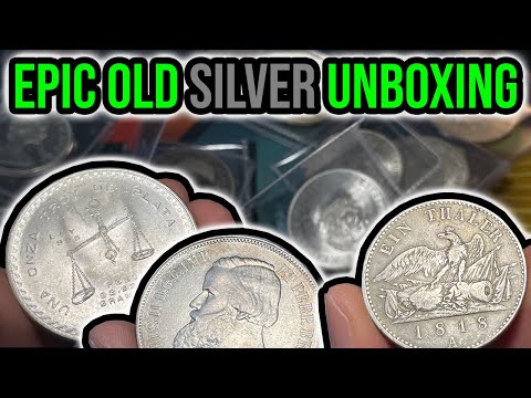 $610 Large Silver World Coin Unboxing w/Rare Bullion And Old Type Coins!!