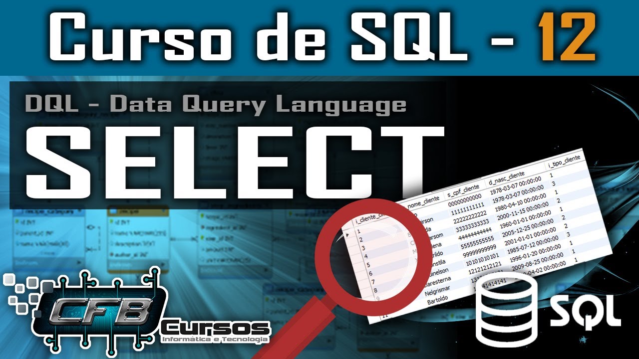 SQL SELECT - Introdução ao comando Select - Curso de SQL - Aula 12