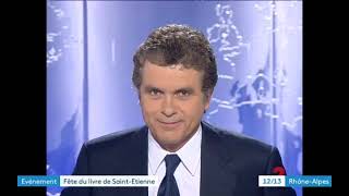 Moment de télé : Le journaliste Claude Sérillon à Saint-Etienne en direct, imperturbable