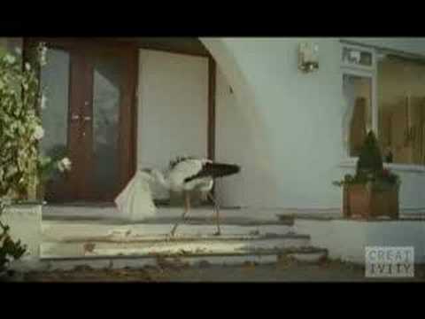 Funny video commercials - Monster: Stork