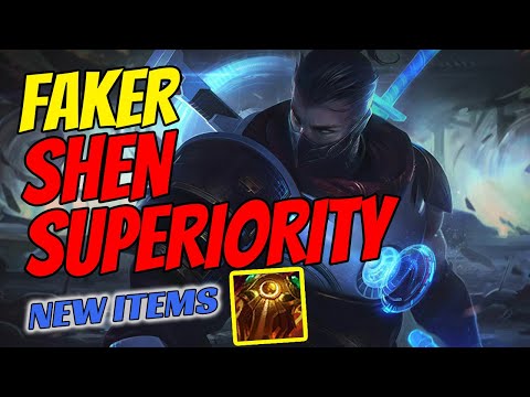 T1 Faker Plays Shen Top vs Renekton - Challenger Gameplay - New Items Season 11 - Sunfire Aegis