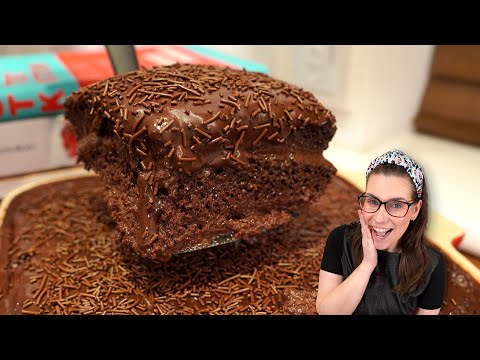 VERY EASY ICE CREAM BRIGADEIRO CAKE! MOIST, FLUFFY AND DELICIOUS!