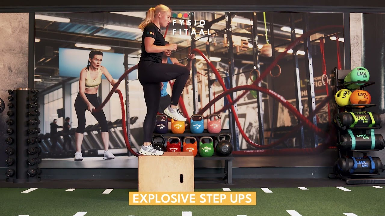 Video thumbnail: Explosive step ups — instructievideo