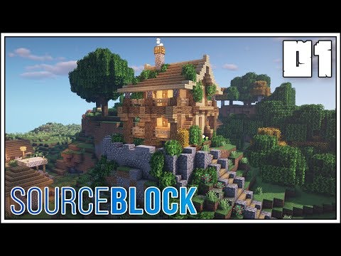 SourceBlock: Episode 1 - Let's Get Started!!! [Minecraft 1.14 Survival Multiplayer]