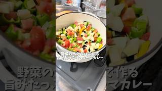 夏野菜たっぷり🌻ヘルシー無水キーマカレ　#おうちごはん #簡単レシピ #ヘルシーレシピ #無水カレー #夏野菜