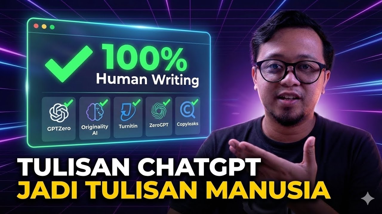TULISAN CHAT GPT JADI 100% MENUSIA! Cara Bypass AI Detector Dengan Mudah