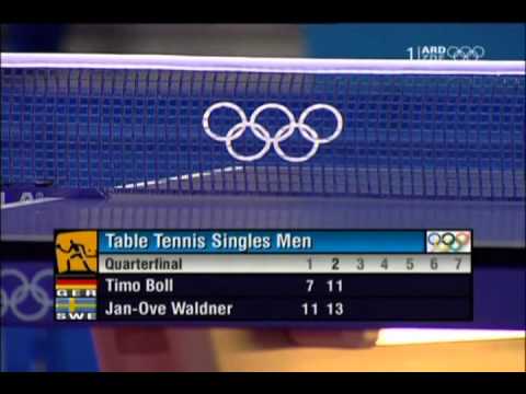 J.O.Waldner vs Timo Boll (2004)