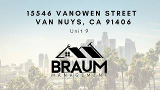 15546 VANOWEN ST, UNIT 9,VAN NUYS, CA 91406