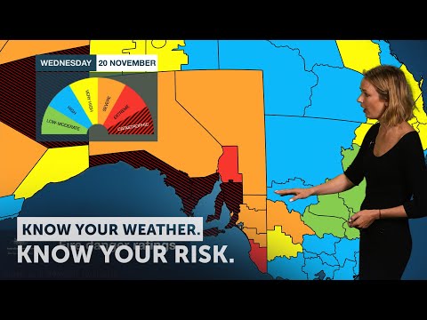 Severe Weather Update: dangerous fire conditions across southern Australia, 19 November 2019
