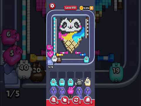 Pixel Flow Level 512 Walkthrough