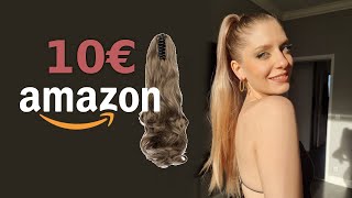 DÜNNES FEINES HAAR STYLEN HIGH PONYTAIL ZOPF EXTENSIONS A LA ARIANA GRANDE amazon 10€ Pferdeschwanz