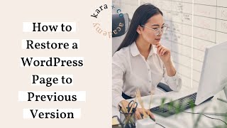 How to Undo Changes to a WordPress Website