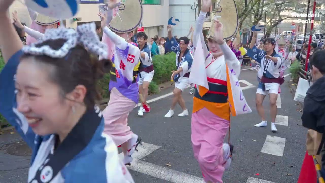 【阿波踊り】渋谷阿波おどり2025 強風のなか桜坂を踊って上る | Awaodori in Shibuya, Tokyo,  Japan