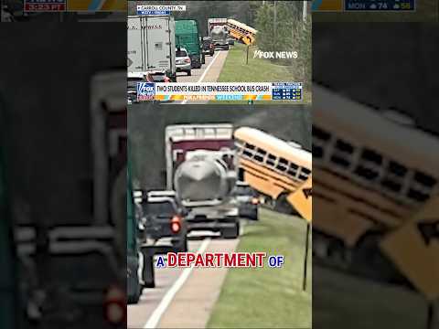 DEADLY school bus crash kills 2 students, injures 7 others #foxnews #news #shorts