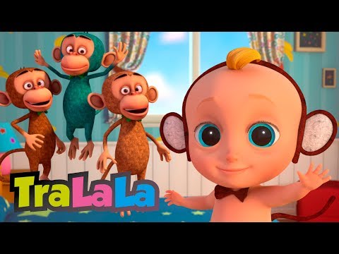 Cinci maimuțele - Cântece cu animale pentru copii | TralaLa