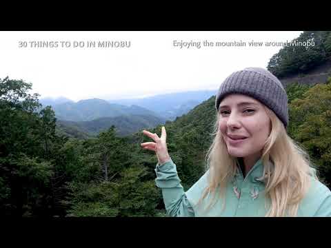 25 Enjoying the mountain view around Minobu