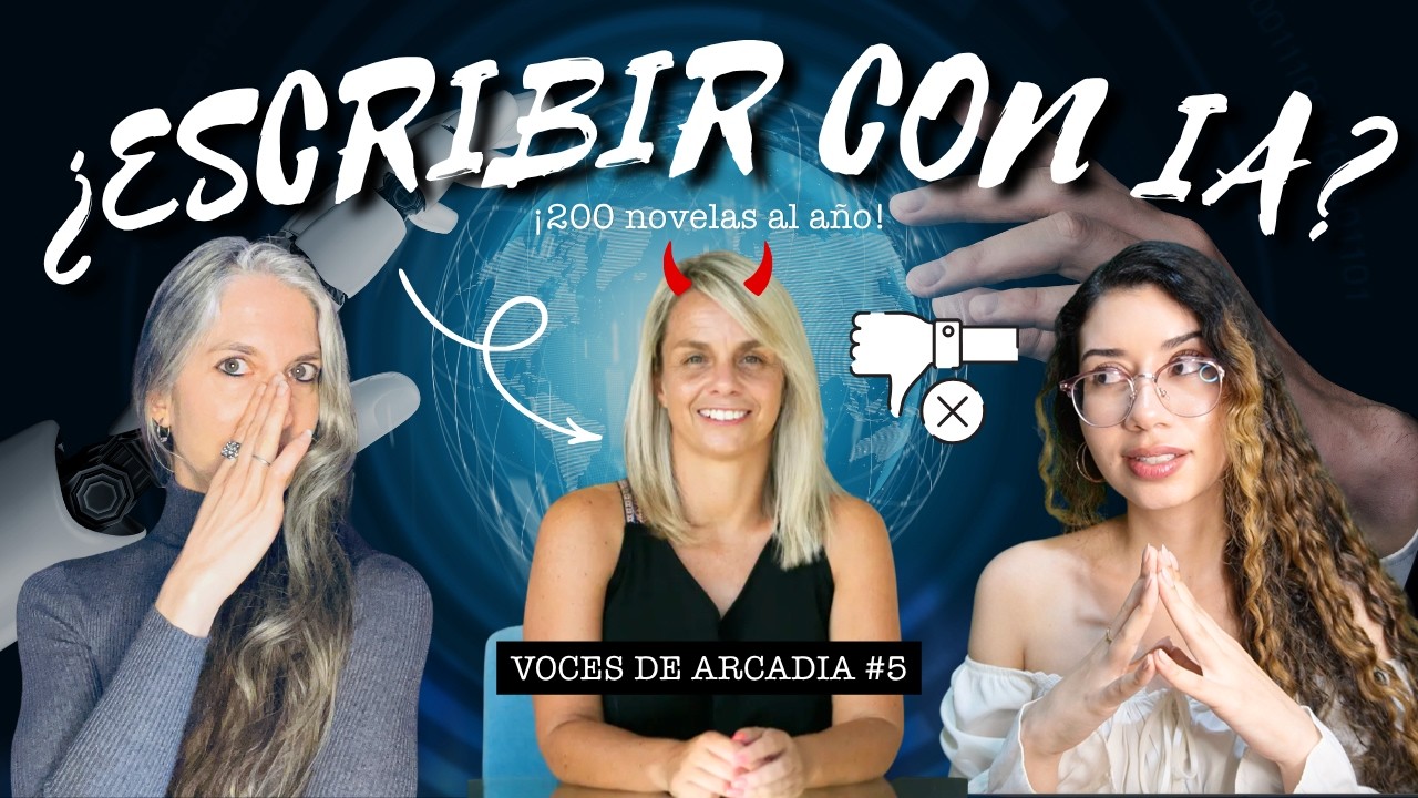 Autora escribe 200 LIBROS AL AÑO CON IA ✍🏻🤖 ¿La  literatura está en peligro?  | Voces de Arcadia 5
